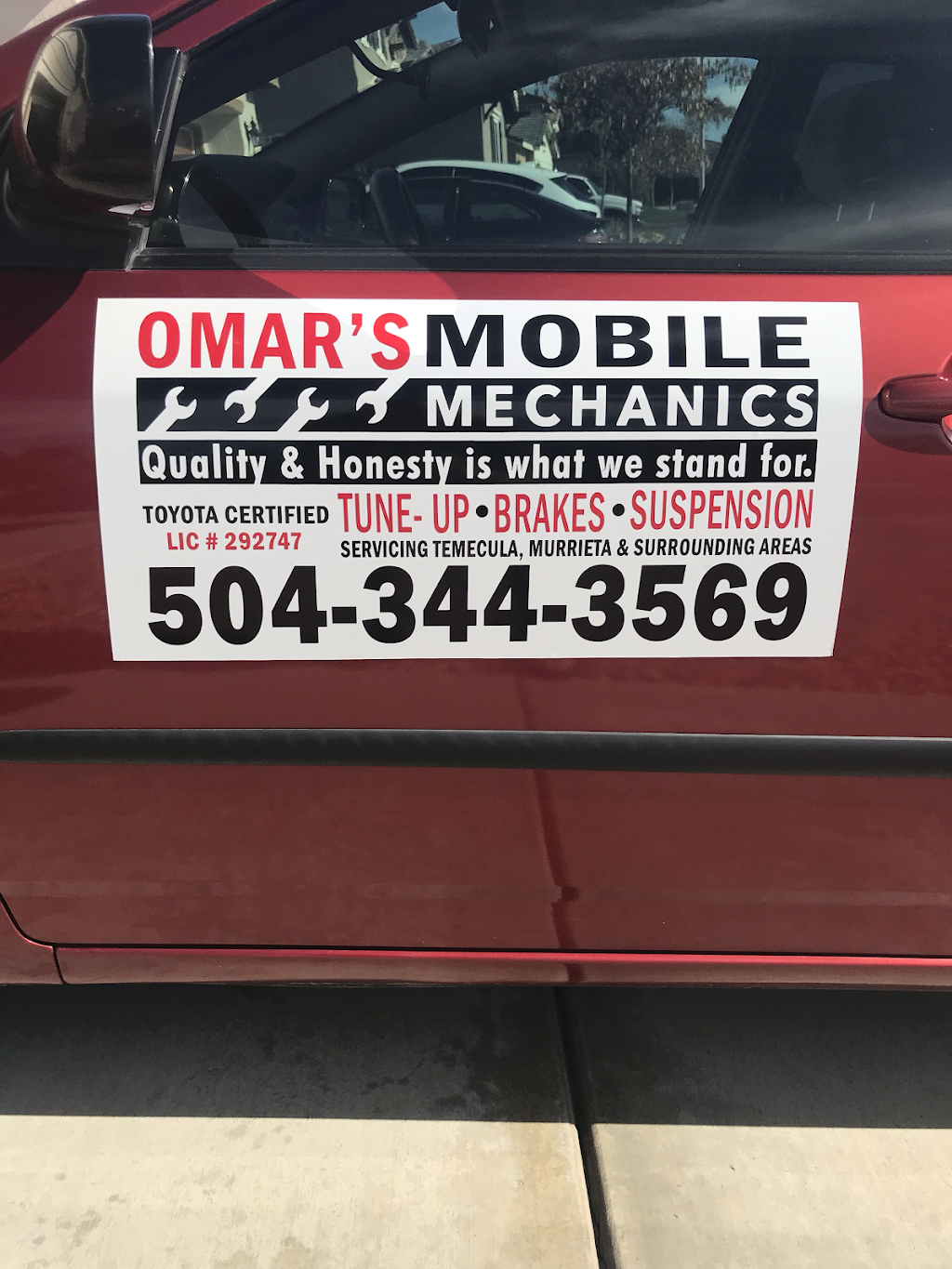 Omar Mobile Mechanic | 30794 Highland Vista Cir, Temecula, CA 92591 | Phone: (504) 344-3569