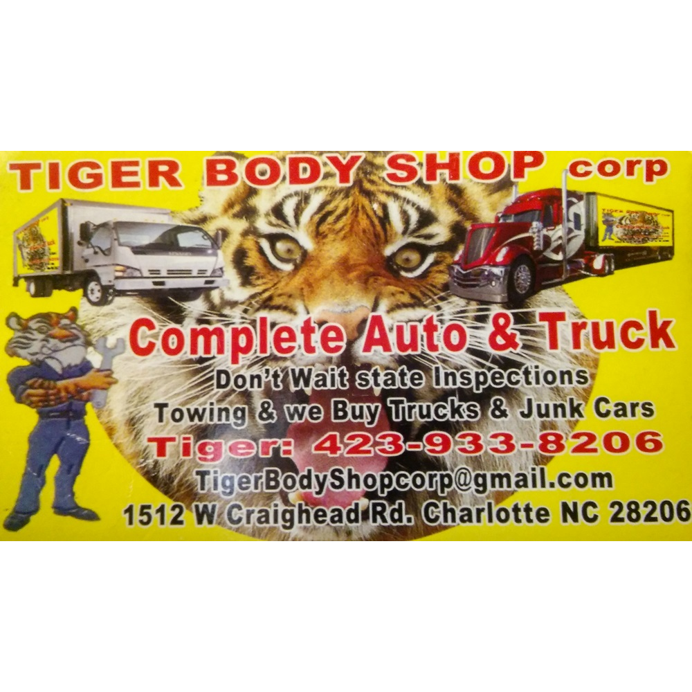 Tiger Body Shop | 1512 W Craighead Rd, Charlotte, NC 28206, USA | Phone: (423) 933-8206