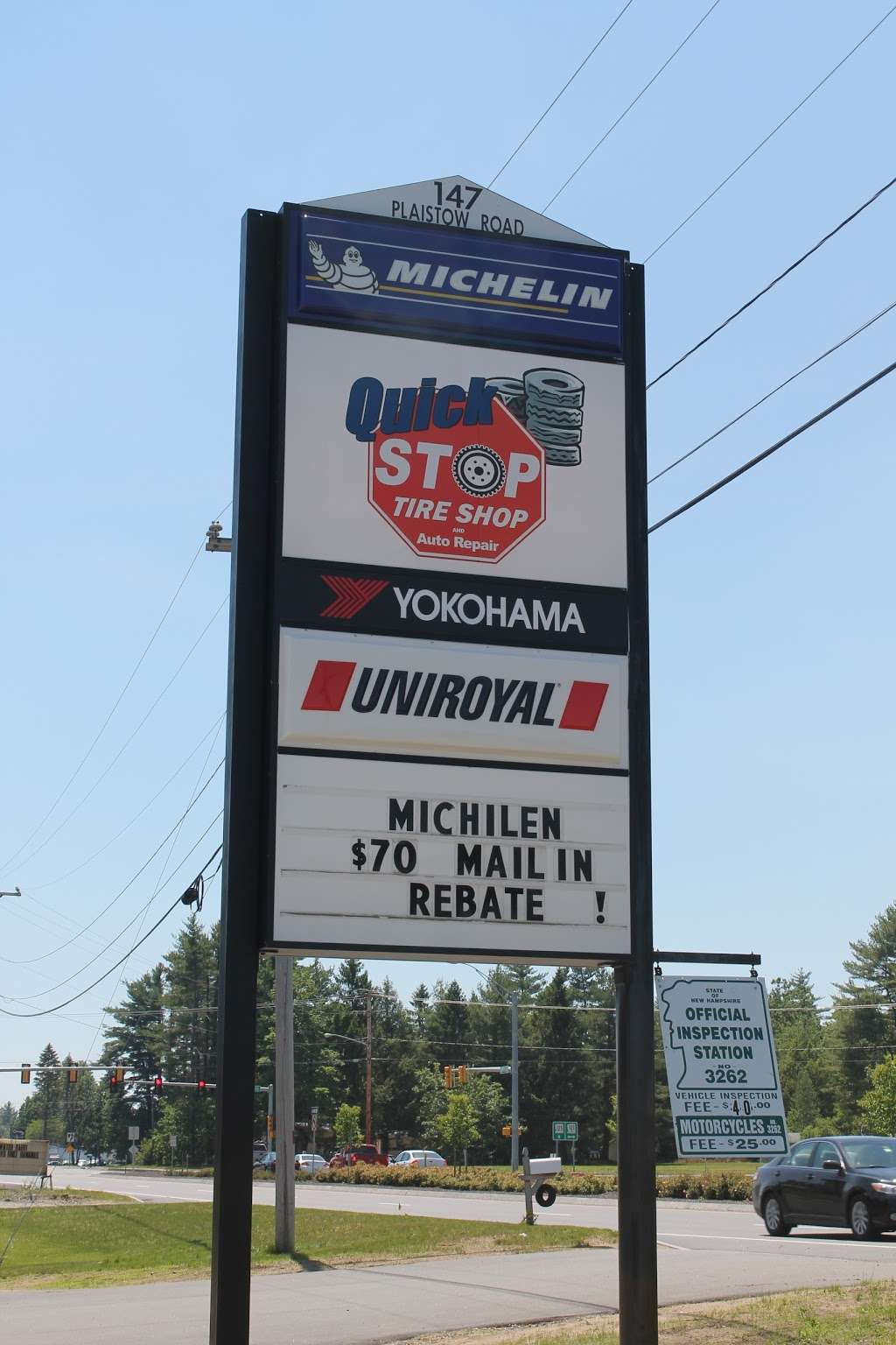 Quick Stop Tire Shop | 147 Plaistow Rd, Plaistow, NH 03865, USA | Phone: (603) 382-7099