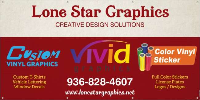 Lone Star Graphics | 5153, 14699 Copelan Chapel Rd, Montgomery, TX 77316, USA | Phone: (936) 828-4607