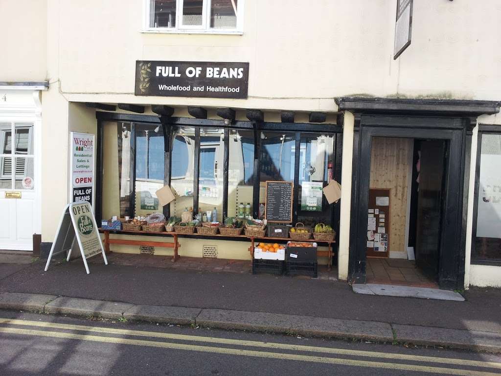 Full Of Beans Whole Foods Store | 2 Church St, Sawbridgeworth CM21 9AB, UK | Phone: 01279 726002