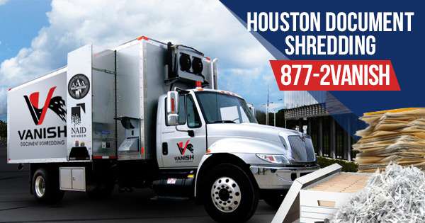 Vanish Document Shredding | 4846 Cranswick Rd, Houston, TX 77041, USA | Phone: (713) 682-6474