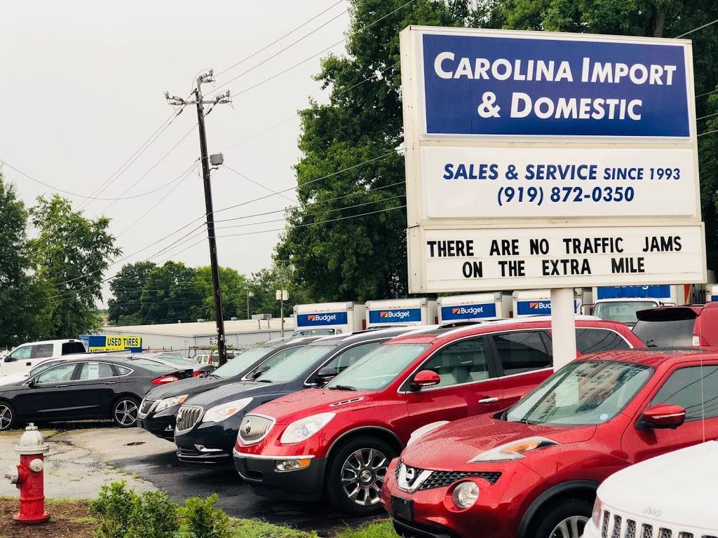 Carolina Import & Domestic Sales | 4235 Capital Blvd, Raleigh, NC 27604, USA | Phone: (919) 872-0350