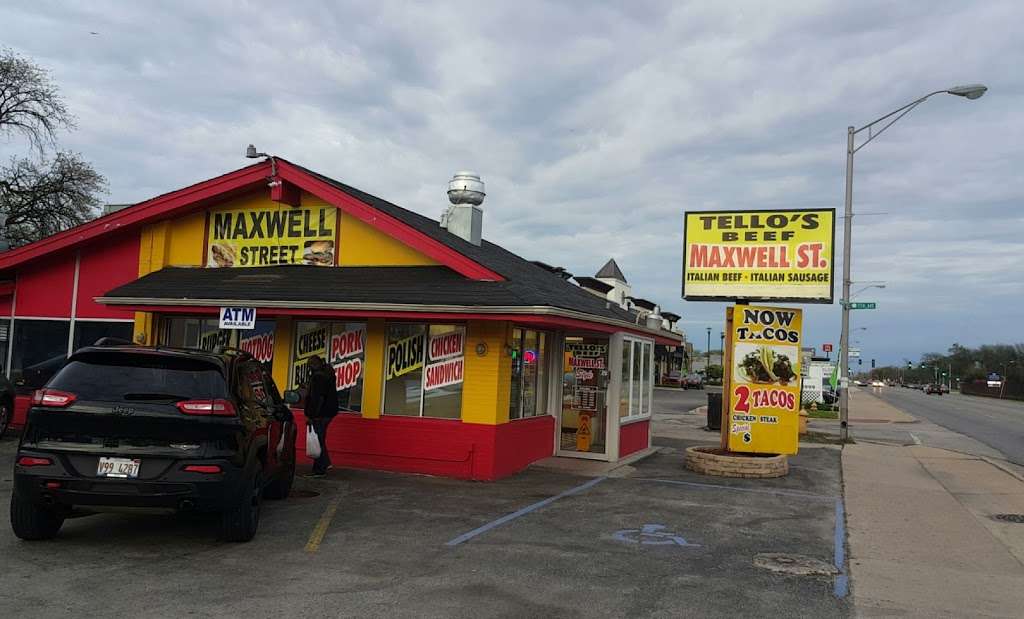 Maxwell St. Tellos Beef | 711 Roosevelt Rd, Maywood, IL 60153, USA | Phone: (708) 223-8312