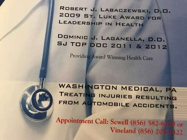 Washington Medical Auto Injury Specialist | 100 Heritage Valley Dr Suite #2, Sewell, NJ 08080, USA | Phone: (856) 582-6100