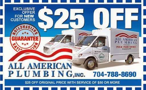 All American Plumbing | 7051 Bost Cutoff Rd, Concord, NC 28025, USA | Phone: (704) 788-8690