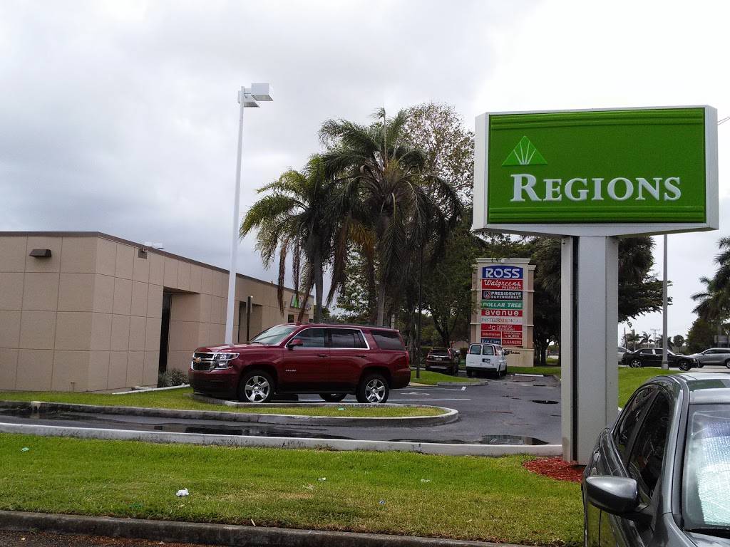 Regions Bank | 14770 N Kendall Dr, Miami, FL 33196, USA | Phone: (800) 734-4667