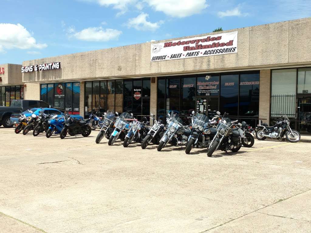 Motorcycles Unlimited | 1964 Cypress Creek Pkwy, Houston, TX 77090, USA | Phone: (281) 444-0545