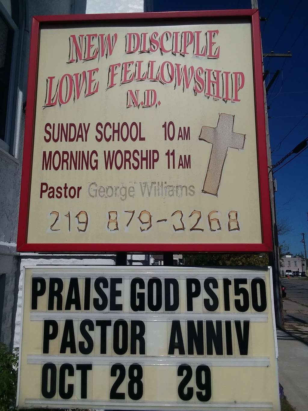 New Disciple Fellowship Church | 1411 Pine St, Michigan City, IN 46360 | Phone: (219) 879-3268