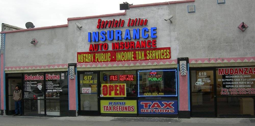 Servicio Latino Insurance | 617 W Base Line St, San Bernardino, CA 92410 | Phone: (909) 885-1111