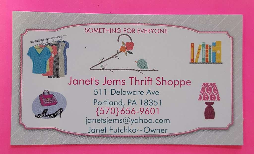Janets Jems | 511 Delaware Ave, Portland, PA 18351, USA | Phone: (570) 656-9601