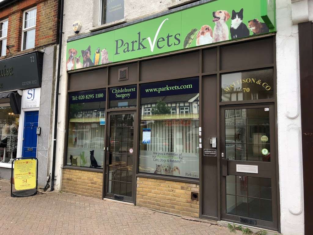 Parkvets Chislehurst | 70 High St, Chislehurst BR7 5AQ, UK | Phone: 020 8295 1100