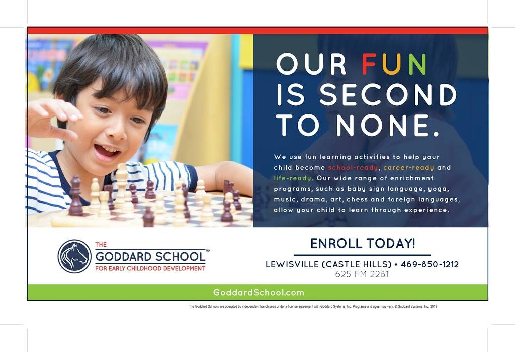 The Goddard School of Lewisville (Castle Hills) | 625 FM2281, Lewisville, TX 75056, USA | Phone: (469) 850-1212