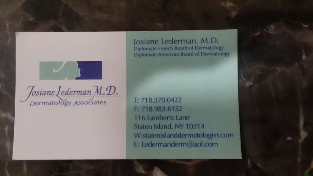 Josiane Lederman, M.D | 116 Lamberts Ln, Staten Island, NY 10314, USA | Phone: (718) 370-0422
