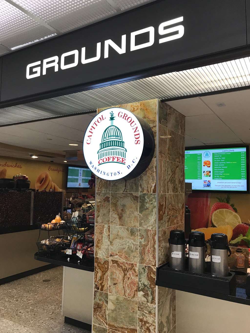 Capitol Grounds Coffee | Washington Dulles International Airport Concourse B, 1 Saarinen Cir, Sterling, VA 20166 | Phone: (703) 661-0999