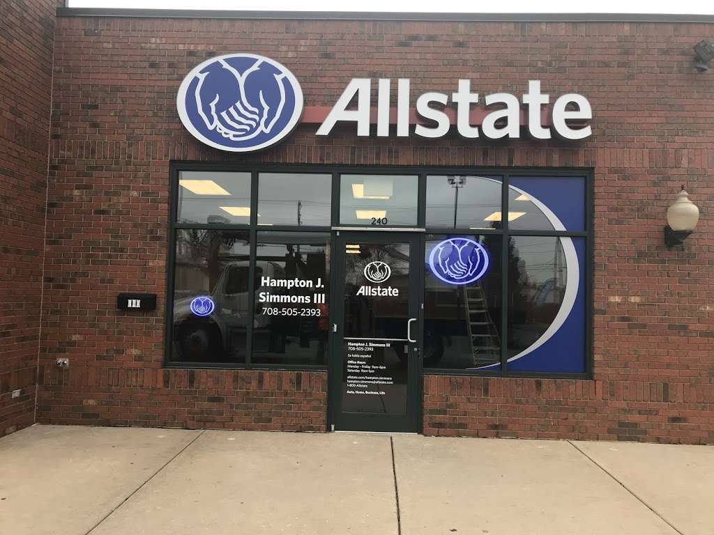 Hampton Simmons: Allstate Insurance | 240 W 162nd St, South Holland, IL 60473, USA | Phone: (708) 505-2393