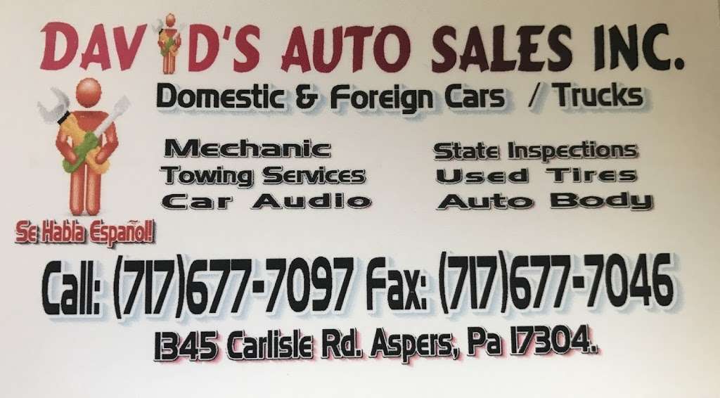 David Auto Sales | 1345 Carlisle Rd, Biglerville, PA 17307, USA | Phone: (717) 677-7097