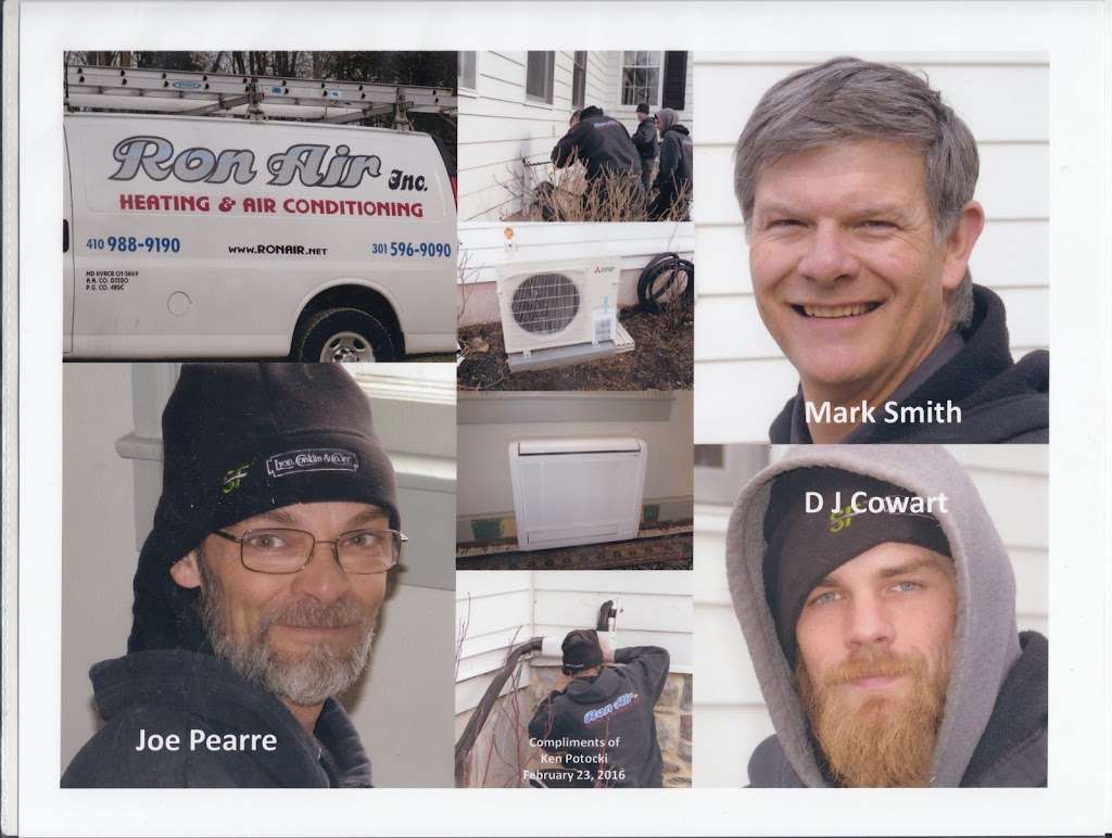 Ron Air Heating & Air Conditioning | 4830 Ten Oaks Rd, Dayton, MD 21036, USA | Phone: (410) 988-9190