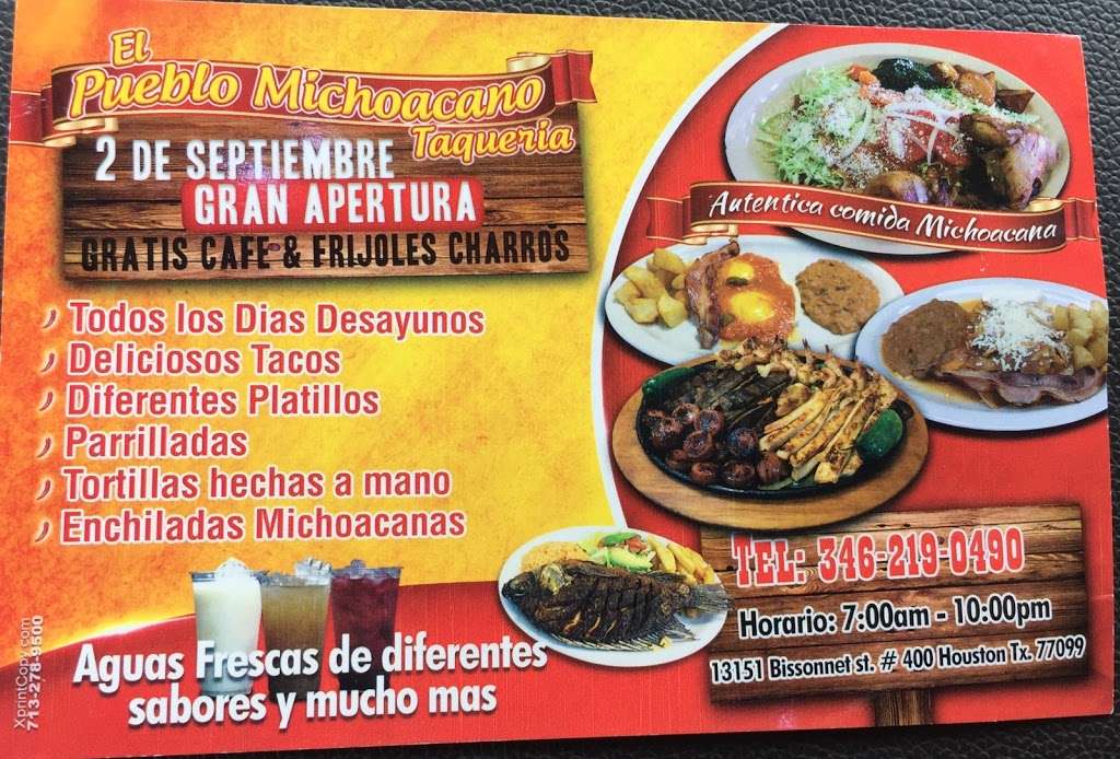 El Pueblo Michoacano | 13151 Bissonnet St, Houston, TX 77099 | Phone: (346) 219-0490