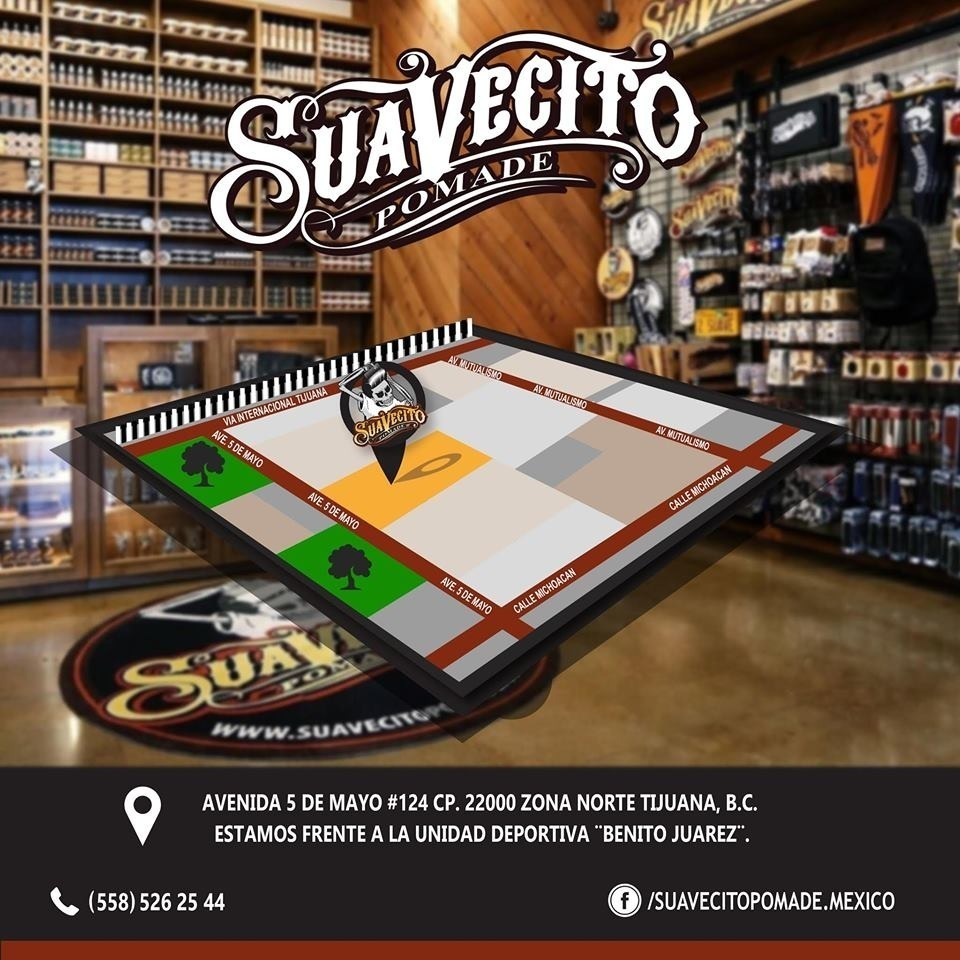 Suavecito Pomade Mexico | Av 5 de Mayo 124, Zona Nte., 22000 Tijuana, B.C., Mexico | Phone: 664 596 1418