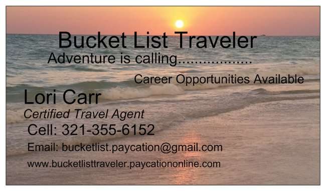 Bucket List Traveler | 6995 Kaylor Ave, Cocoa, FL 32927, USA | Phone: (321) 355-6152