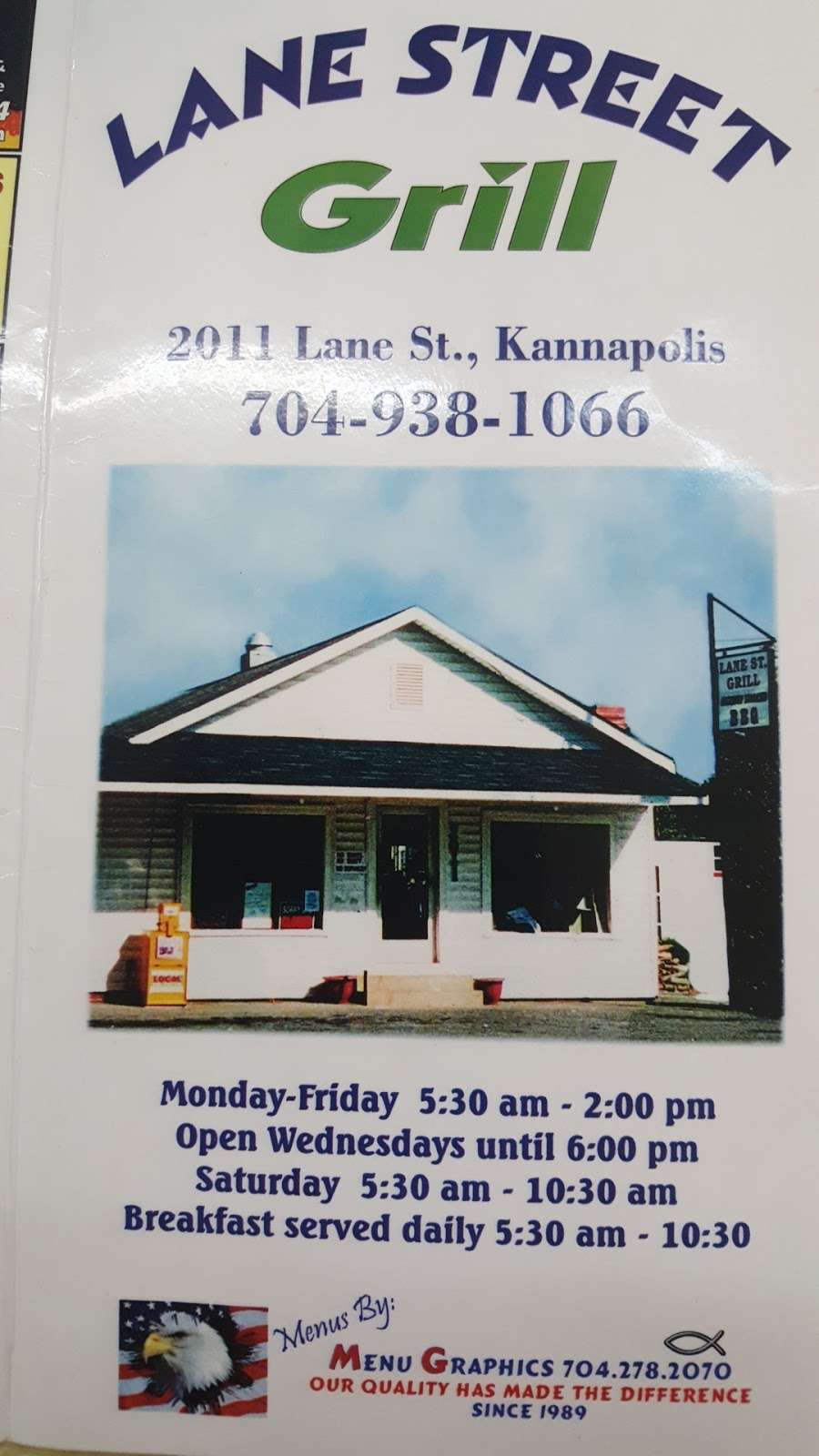 Lane Street Grill | 2011 Lane St, Kannapolis, NC 28083, USA | Phone: (704) 938-1066