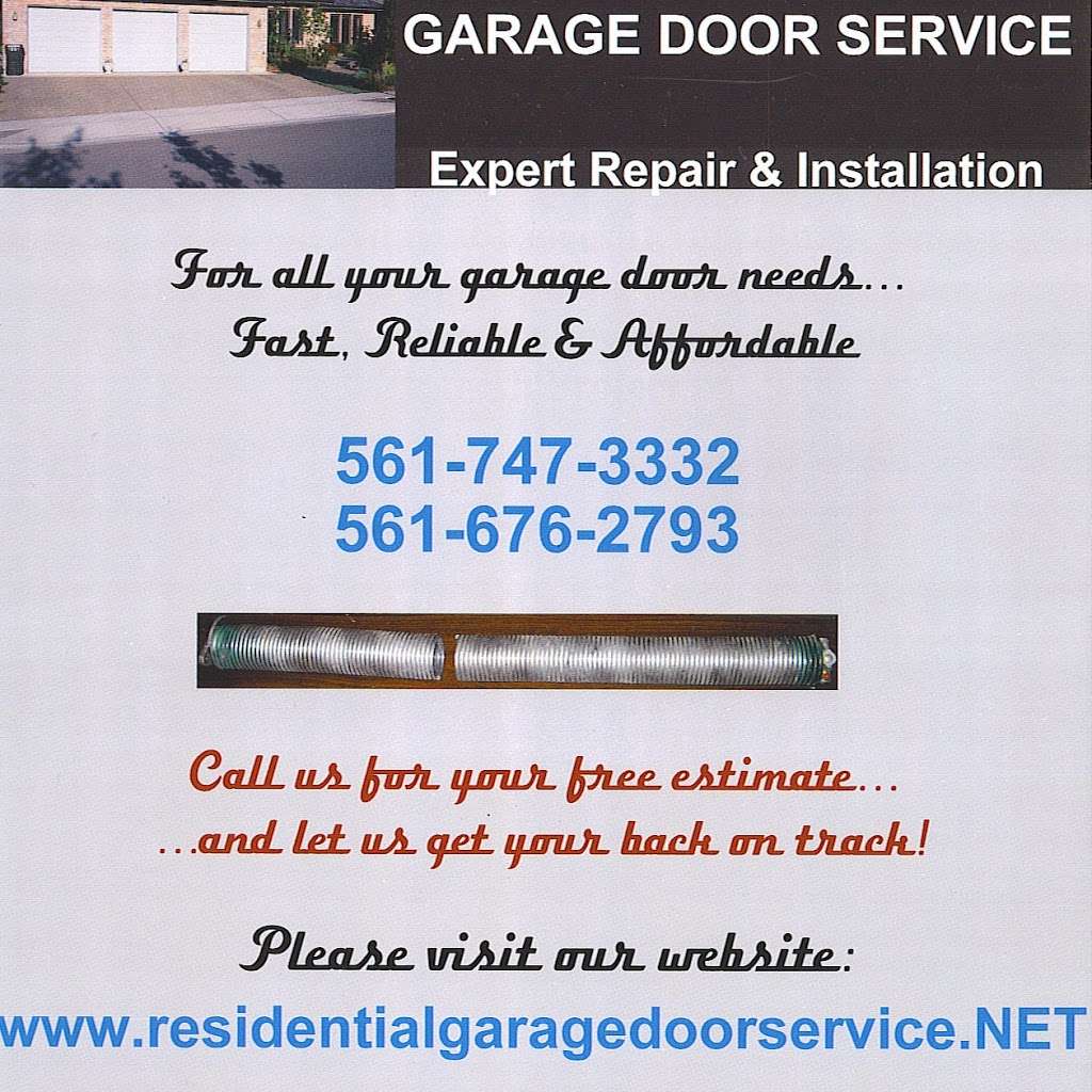 Residential Garage Door Service | 16094 130th Way N, Jupiter, FL 33478, USA | Phone: (561) 747-3332