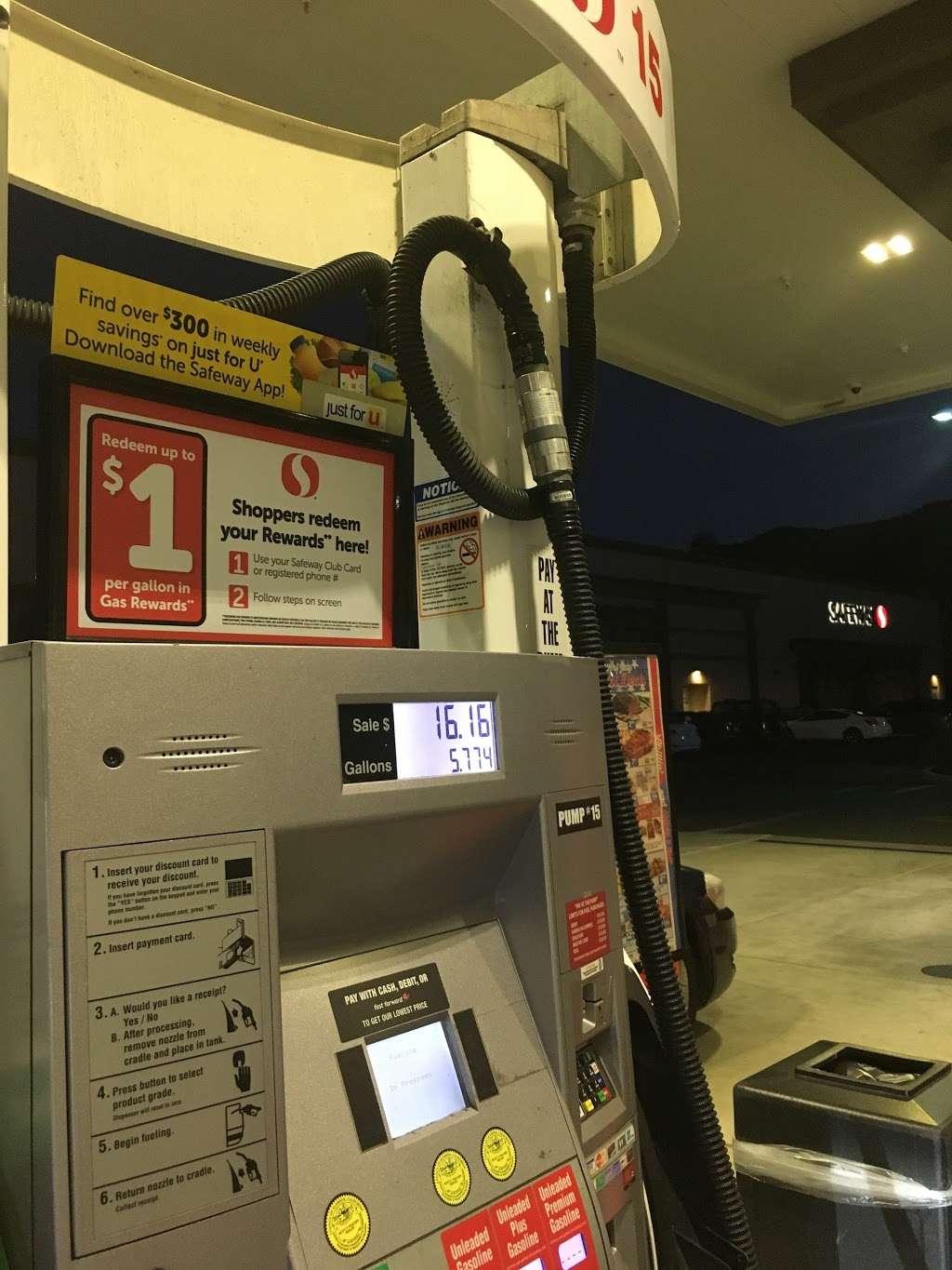Safeway Fuel Station | 6782 Bernal Ave, Pleasanton, CA 94566 | Phone: (925) 846-8644