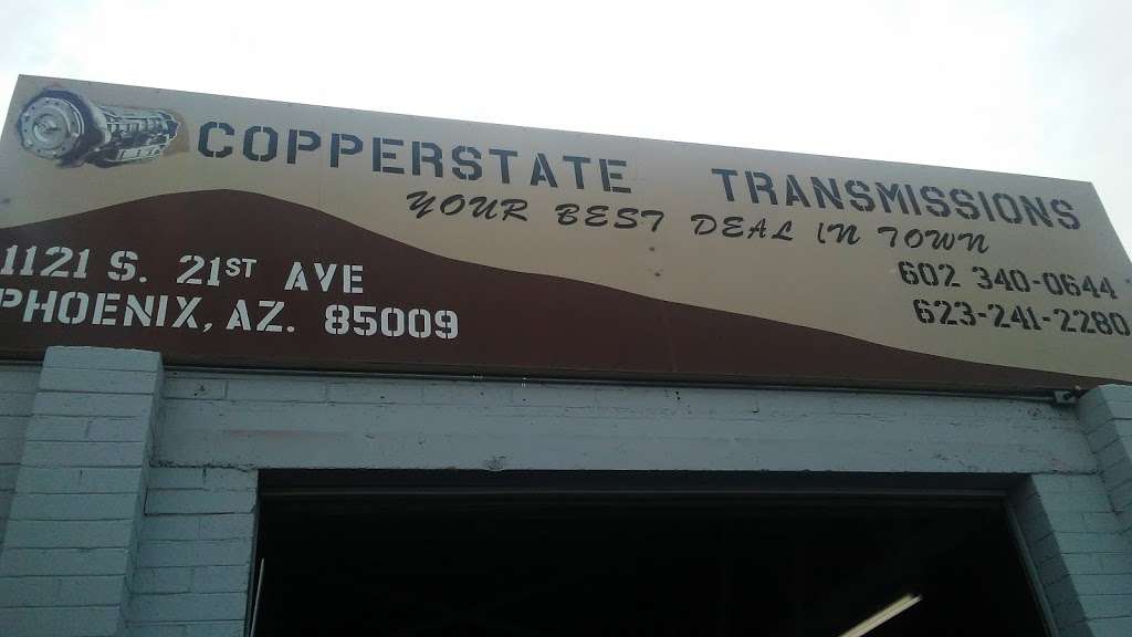 Copperstate Transmissions | 1121 S 21st Ave, Phoenix, AZ 85009, USA | Phone: (602) 340-0644