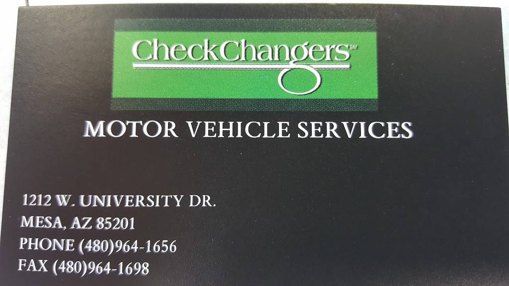 Third Party MVD, Check Changers | 1212 W University Dr, Mesa, AZ 85201, USA | Phone: (480) 964-1656