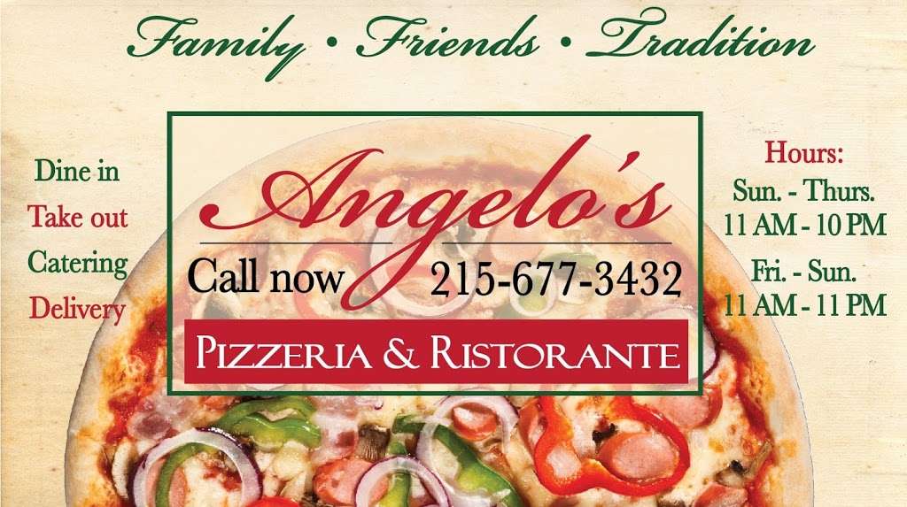 Angelos Pizza & Ristorante | 11036 Rennard St, Philadelphia, PA 19116, USA | Phone: (215) 677-3432
