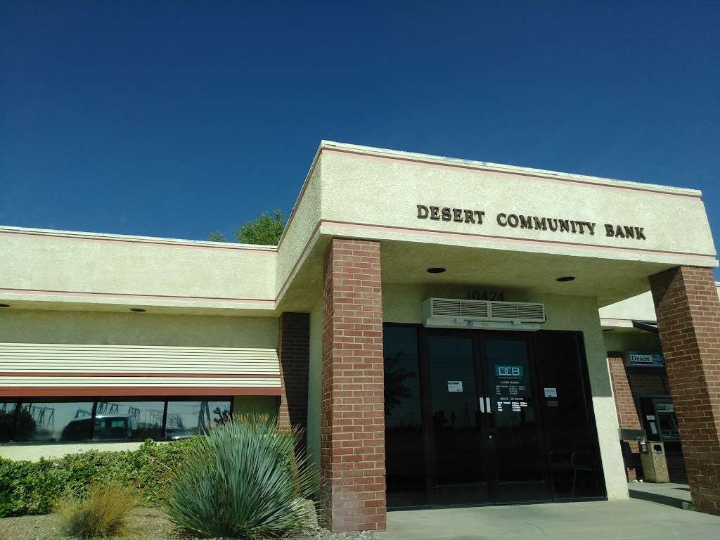Desert Community Bank | 10474 Rancho Rd, Adelanto, CA 92301, USA | Phone: (760) 246-3451