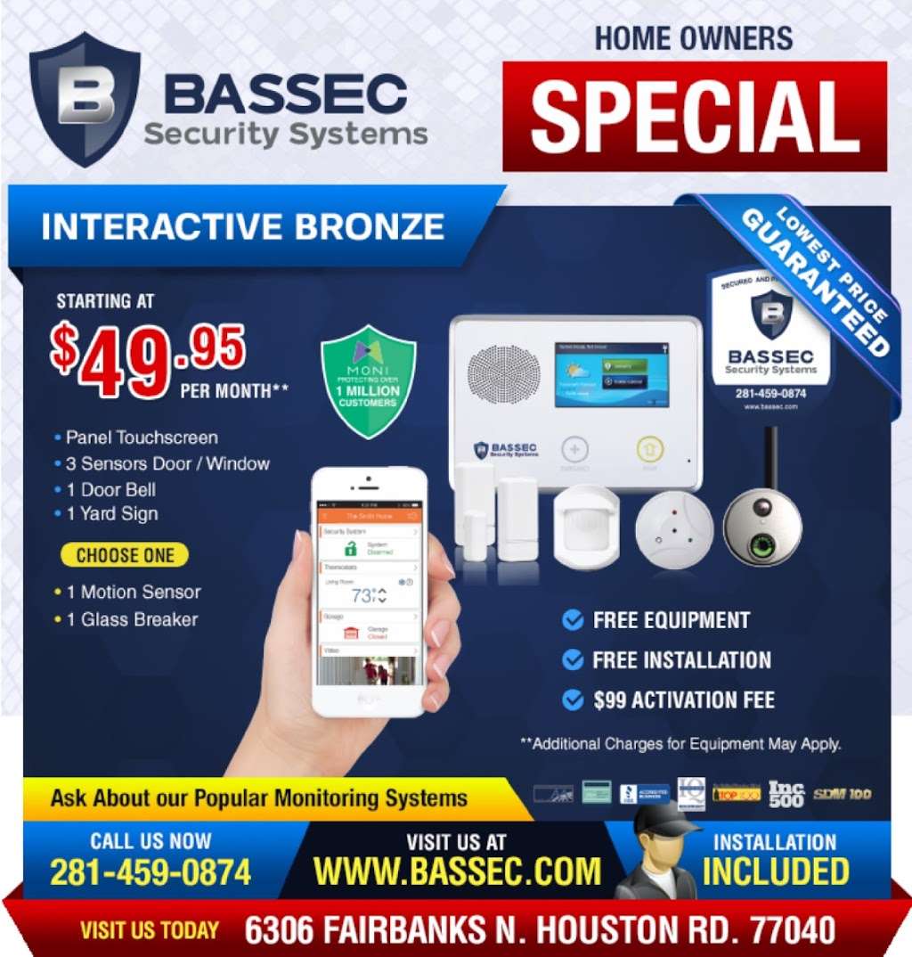 Bassec Security Systems | 6306 Fairbanks North Houston Rd Ste 100, Houston, TX 77040, USA | Phone: (281) 459-0874