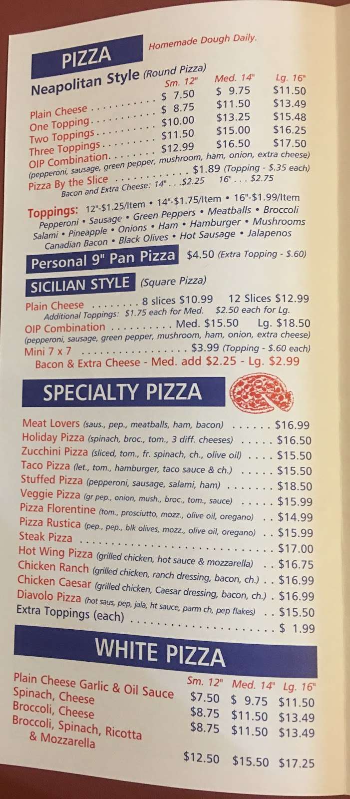 Original Italian Pizza | 174 S Tulpehocken St, Pine Grove, PA 17963, USA | Phone: (570) 345-5432