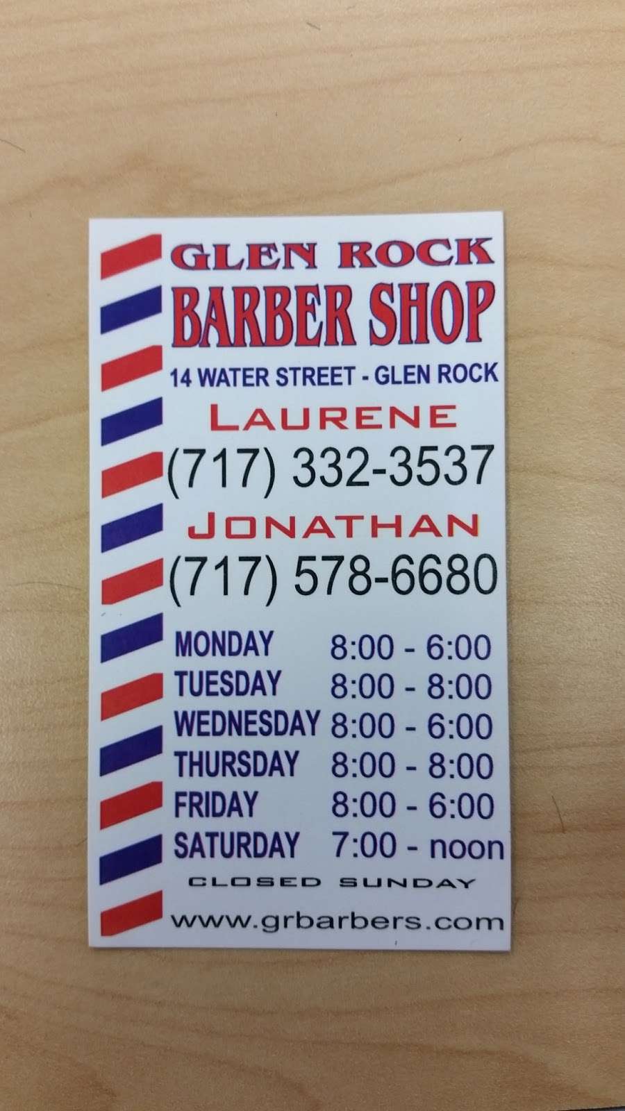 Glen Rock Barber Shop | 14 Water St, Glen Rock, PA 17327, USA | Phone: (717) 332-3537