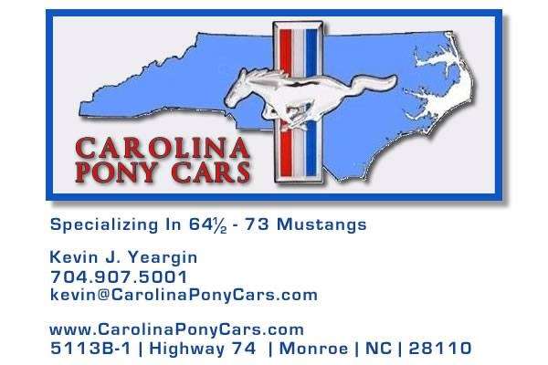 Carolina Pony Cars | 5113 US-74, Monroe, NC 28110 | Phone: (704) 907-5001