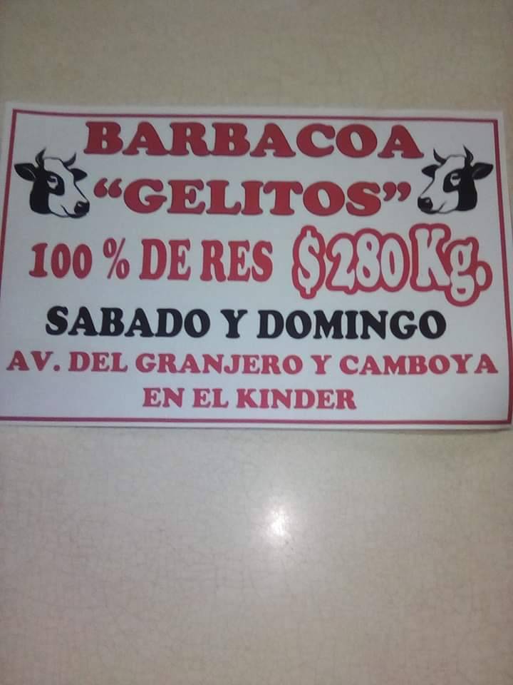 Barbacoa Gelitos | 32340 Fracc, Oasis, 32340 Cd Juárez, Chih., Mexico | Phone: 656 579 5053