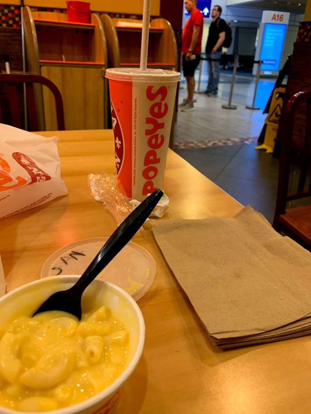 Popeyes Louisiana Kitchen | 3200 E Airfield Dr Terminal A, Gate 15, Dallas, TX 75261, USA | Phone: (972) 973-7336