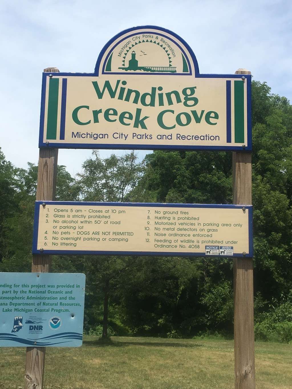 Winding Creek Cove Park | &, E 8th St & N Dickson St, Michigan City, IN 46360, USA | Phone: (219) 873-1506