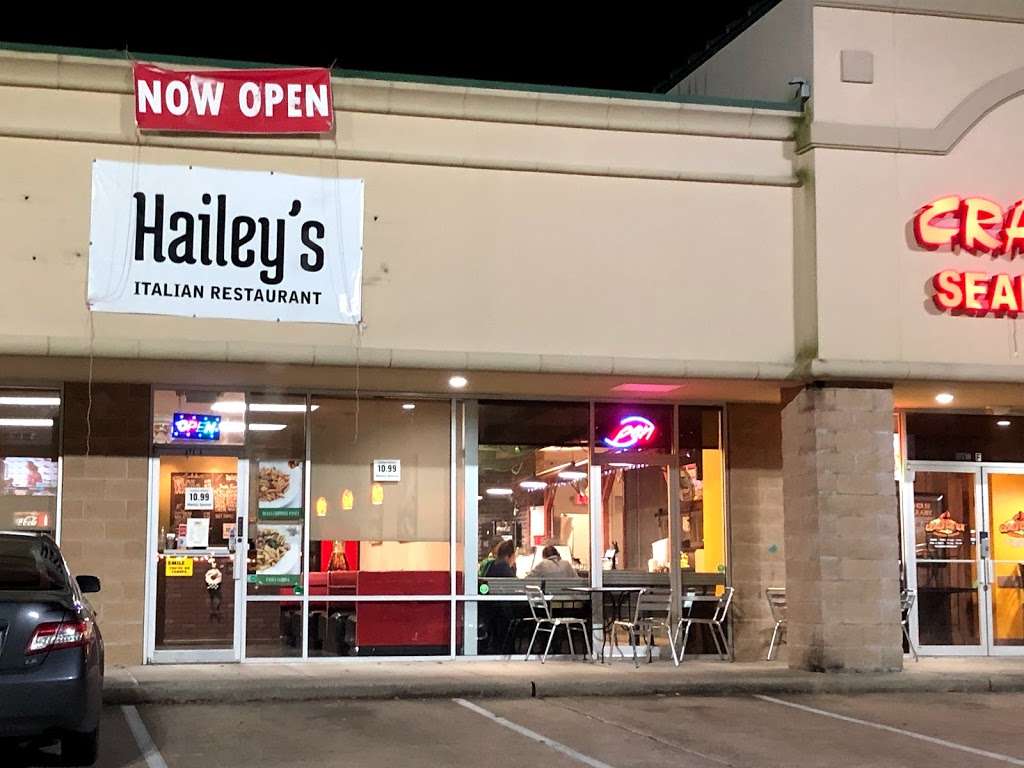 Haileys Italian Restaurant | 10730 Barker Cypress Rd Suite E, Cypress, TX 77433, USA | Phone: (281) 256-7895