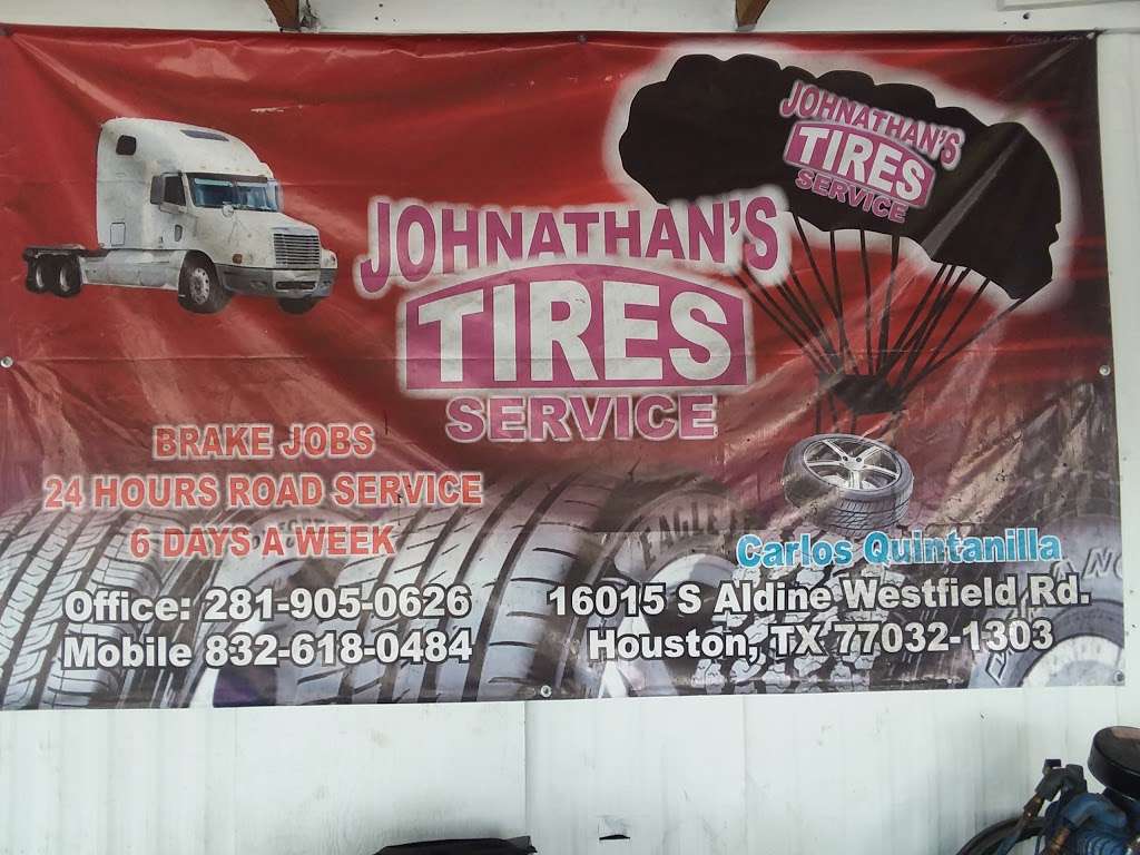 Jhonathans Tires Service | 16015 Aldine Westfield Rd, Houston, TX 77032, USA | Phone: (832) 618-0484