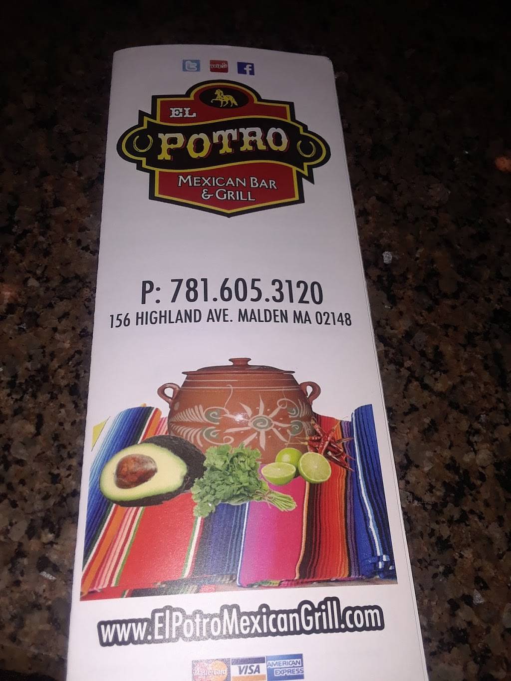 El Potro Mexican Bar & Grill | 156 Highland Ave, Malden, MA 02148 | Phone: (781) 605-3120