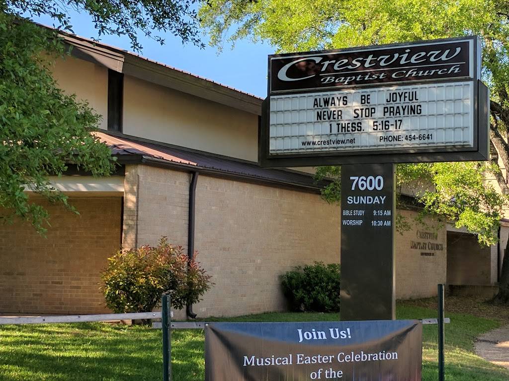 Crestview Baptist Church | 7600 Woodrow Ave, Austin, TX 78757, USA | Phone: (512) 454-6641