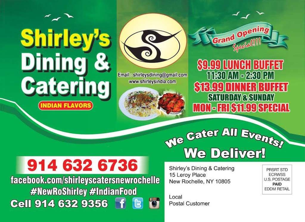 Shirleys Flavors of India | Westchester Indian Restaurant & Tak | 15 Leroy Pl, New Rochelle, NY 10805, USA | Phone: (914) 632-6736
