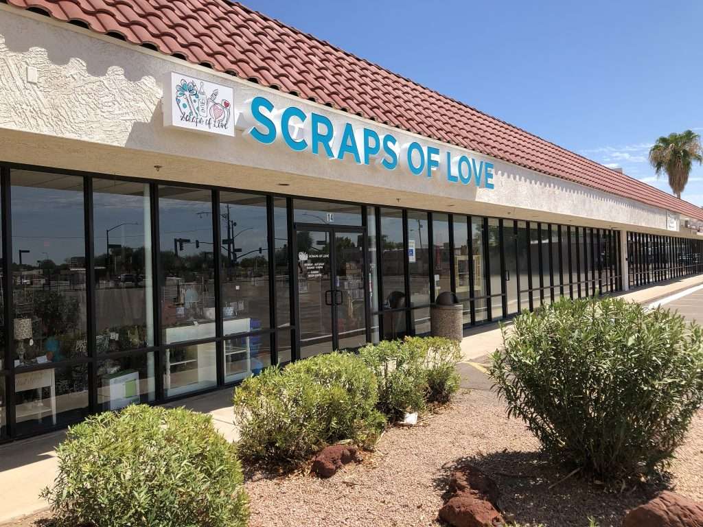 Scraps of Love | 9516 W Peoria Ave Suite 14, Peoria, AZ 85345, USA | Phone: (623) 972-0600