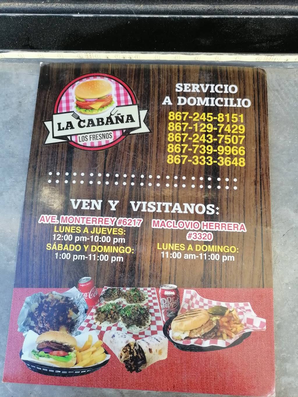 La Cabaña los Fresnos | Hacienda Sta. Maria 402, Los Presidentes, Nuevo Laredo, Tamps., Mexico | Phone: 867 243 7507