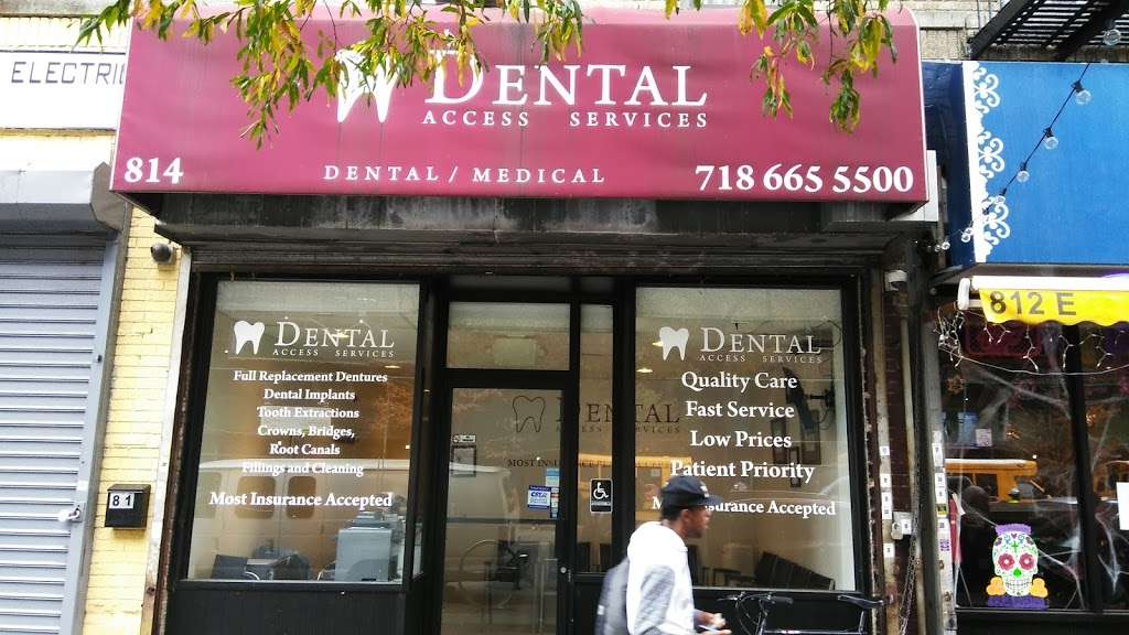 Dental Access Services | 814 E 149th St, The Bronx, NY 10455, USA | Phone: (718) 665-2500