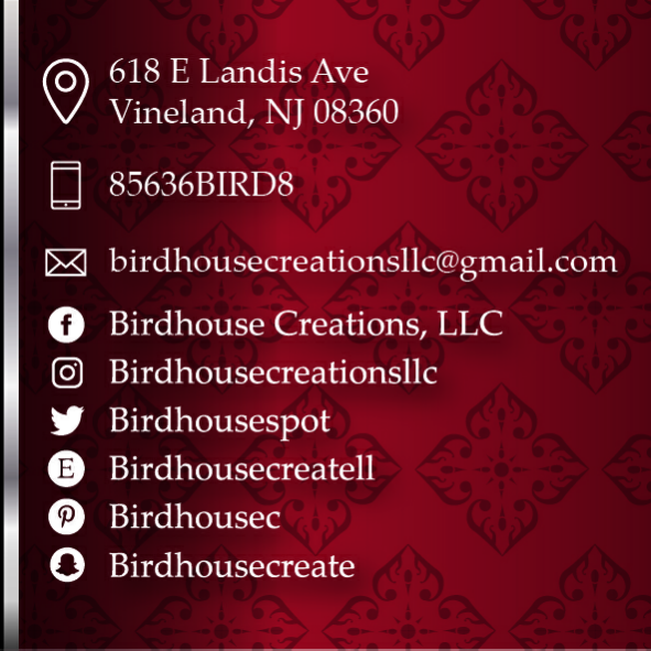 Birdhouse Creations L.L.C. | The Spot, 618 E Landis Avenue, Vineland, NJ 08360, USA | Phone: (856) 362-4738