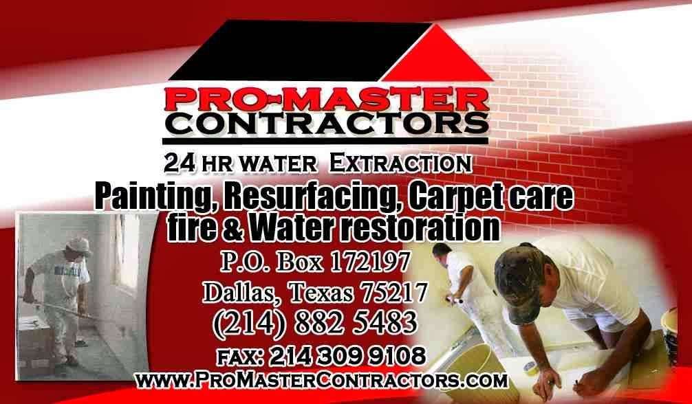 pro master contractors | Dallas Executive Airport, 5303 Challenger Dr #17, Dallas, TX 75217, USA | Phone: (214) 882-5483