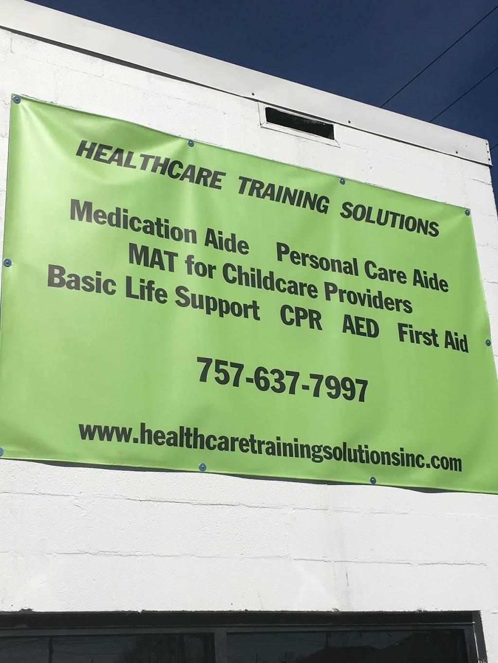Healthcare Training Solutions, Inc. | 19 N Mallory St, Hampton, VA 23663, USA | Phone: (757) 405-8498